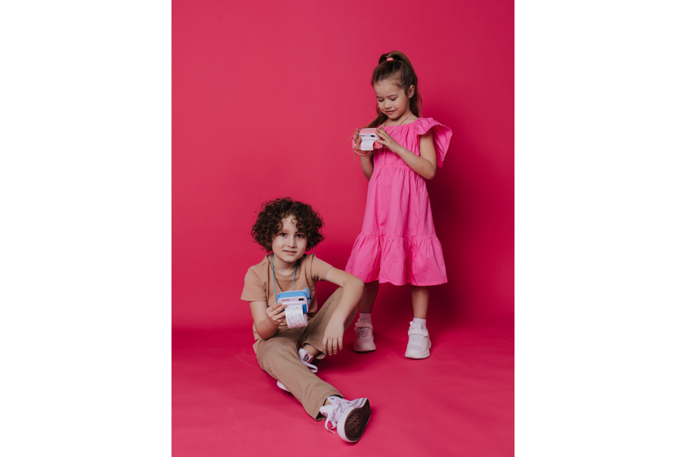 Детский фотоаппарат с моментальной печатью Prolike, голубой