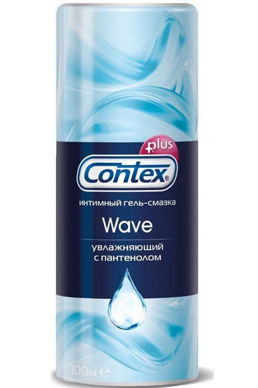 Гель-смазка на водной основе с пантенолом Contex Plus Wave - 100 мл.