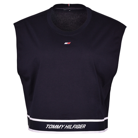 Топ теннисный Tommy Hilfiger Relaxed Tape C-NK Tank - Blue
