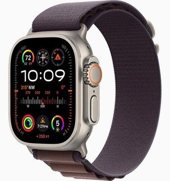 Apple Watch Ultra 2 GPS + Cellular 49mm (корпус - титан, ремешок Alpine Loop индиго, IP6X, размер S)