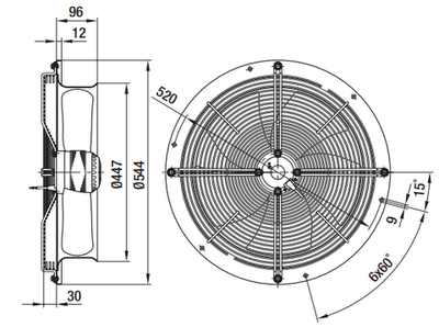 Вентилятор осевой W4E420-CU03-30