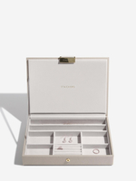 Органайзер для украшений и часов Stackers Classic Jewellery Box, 3 секции -Dove Grey & Rose (Navy Blue / темно-синий / Navy Blue / Органайзер с крышкой)