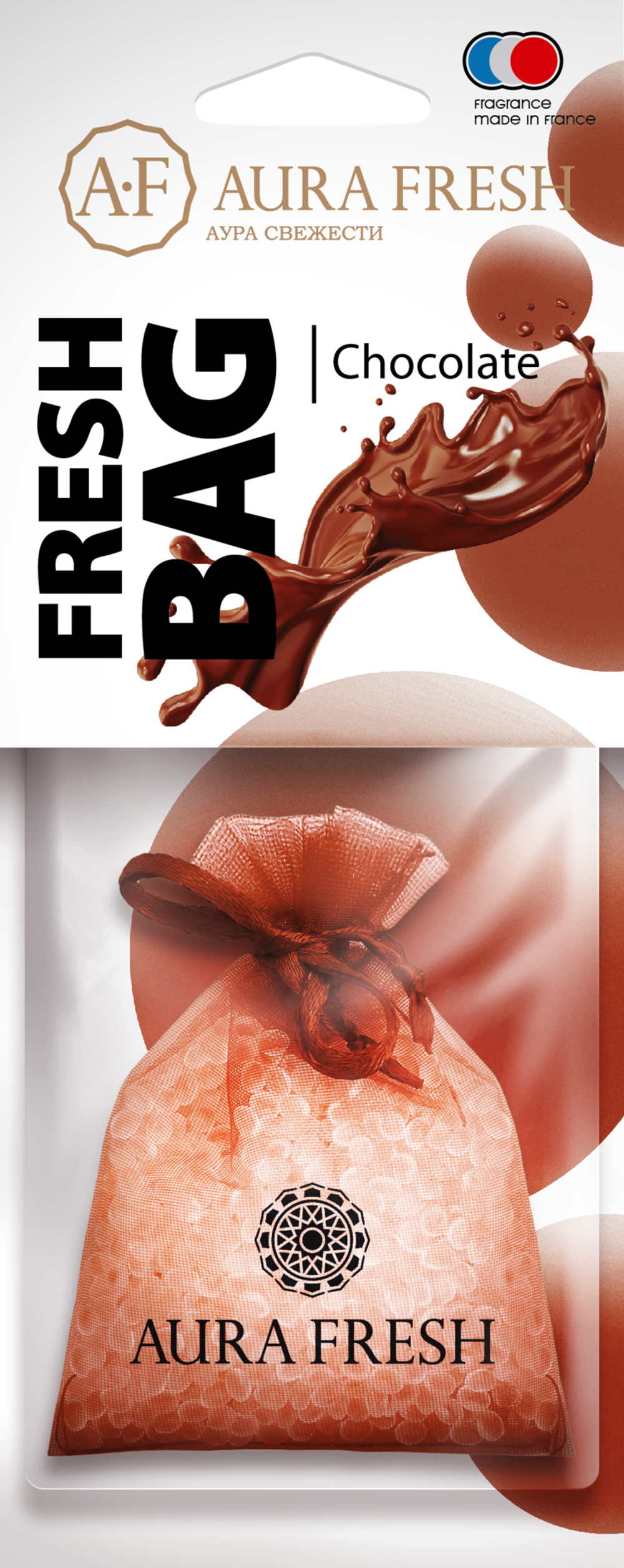 Аром-р AURA FRESH FRESH BAG CHOCOLATE Ароматизатор воздуха мешочек