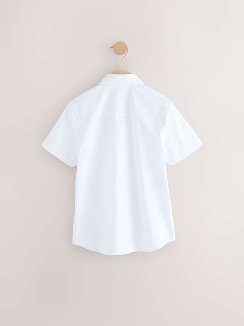 Рубашка с коротким рукавом для мальчика Next AB7-082, Белый