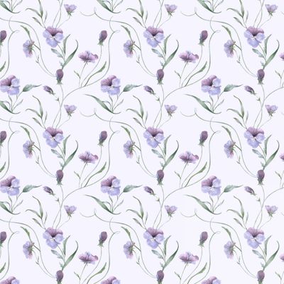 Акварельные фиалки. Анютины глазки. Уменьшенный масштаб.