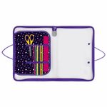 Папка для труда на молнии с ручками ПИФАГОР А4, 1 отделение, пластик, органайзер, "Bubble tea", 273387