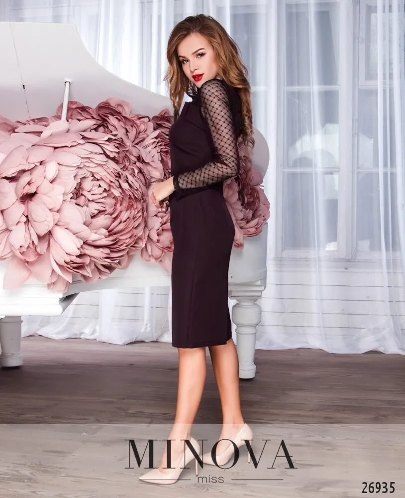 Платье 3109-1-марсала Minova