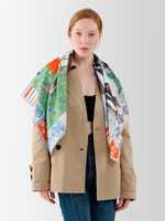 Платок «Женский лик Алтая. Весна»