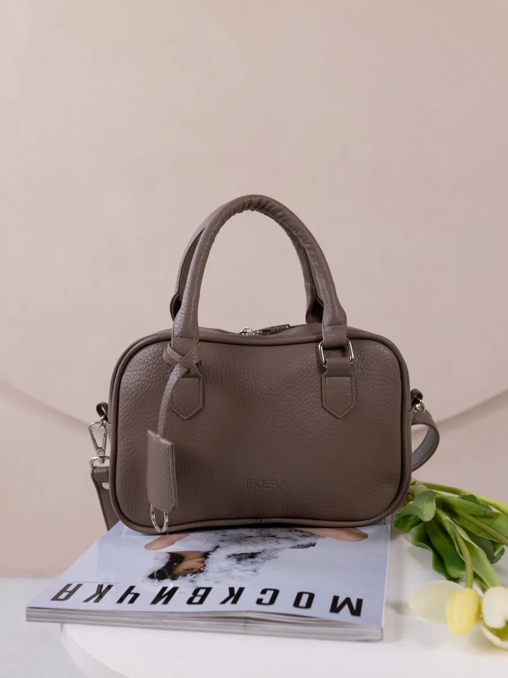 Сумка через плечо маленькая с двумя ручками