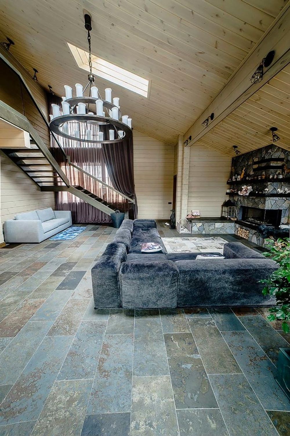 Плитка-сланец мультиколор, натуральный скол Pharaon 600x600x10