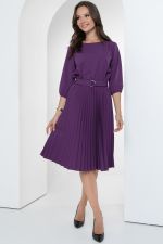 Платье Идеальный силуэт (гофре, баклажан) Diolche