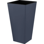 Горшок для цветов InGreen London CUBE 300х564мм 34л c дренаж. вставкой вулканический с