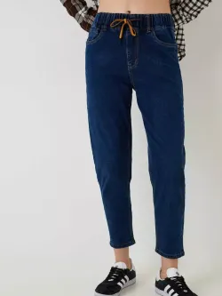 Джинсы на резинке больших размеров