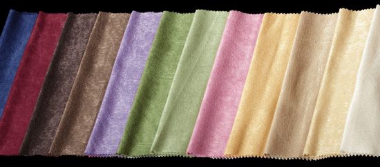 Suede (кофе с молоком). Готовая штора - имитация замши