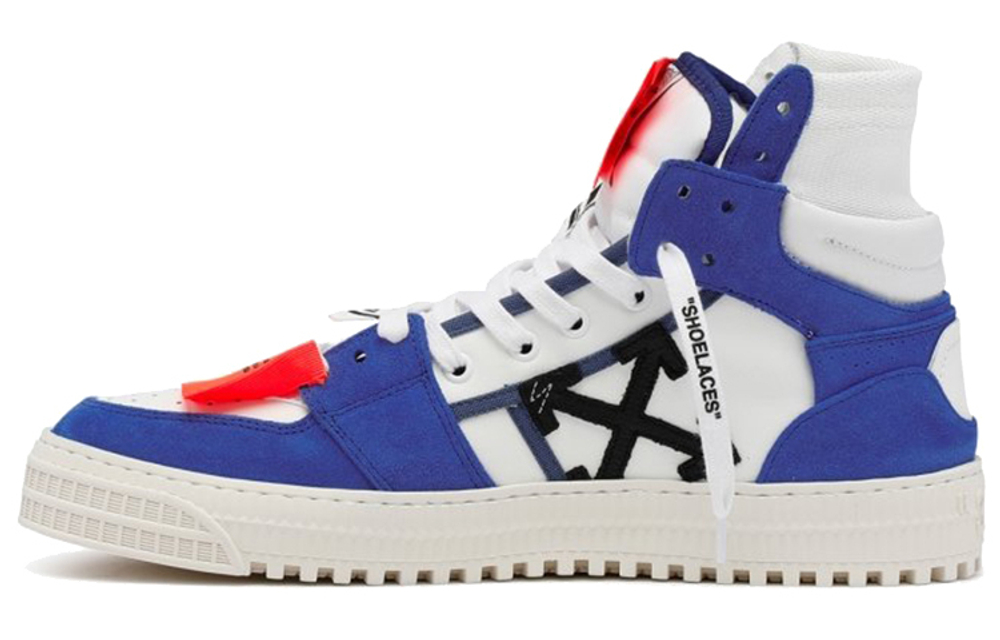 OFF-WHITE Off-Court 3.0 other wear-resistant non-slip high-top casual fashion sneakers men's white blue