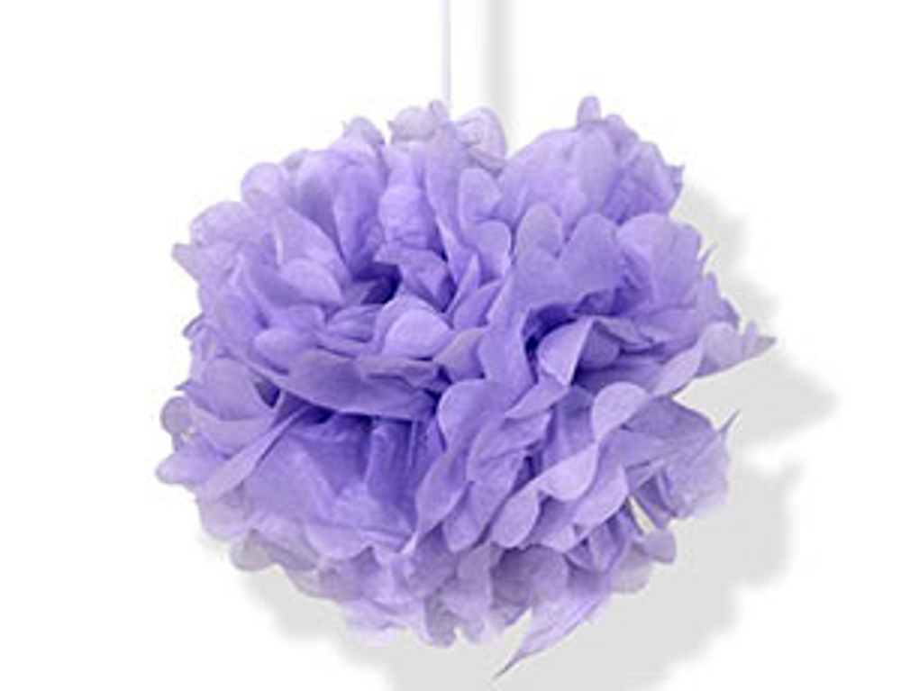 Бумажный помпон Лиловый 40 см