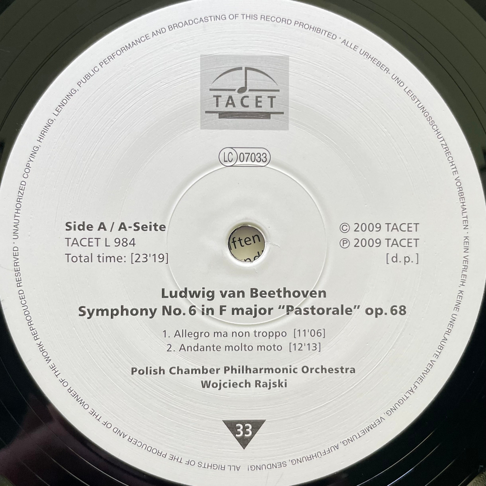 Бетховен - Симфония № 6 фа мажор"Пасторальная" (Германия 2009г.)