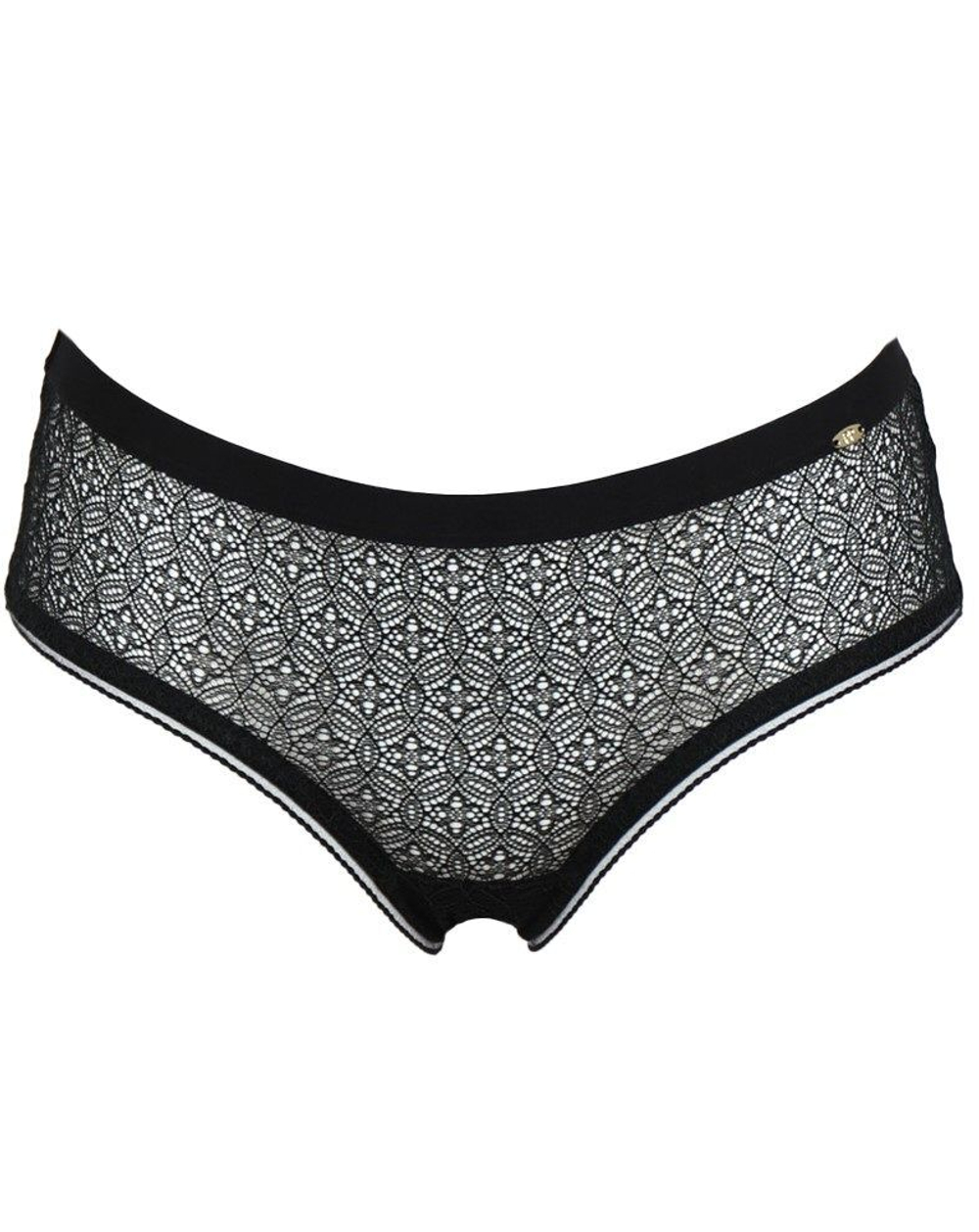 Трусики-шорты Delicate Lace (Размер: XS) (Цвет: черный)