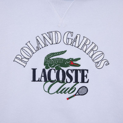 Детская теннисная толстовка Lacoste Roland Garros Edition Embroidered Pique Sweatshirt - light blue