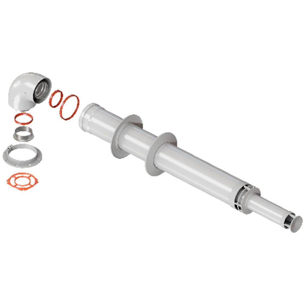 Комплект коаксиальный ROMMER 100/60 (антилед IMMERGAS) 750мм (RCA-6010-261000)