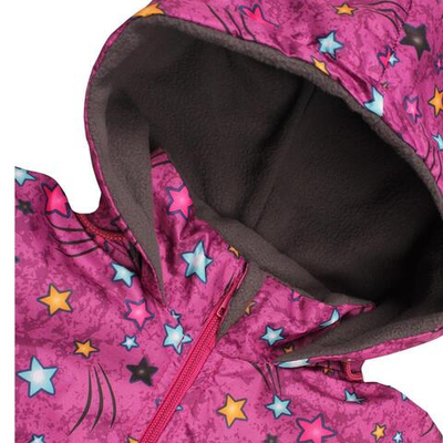 Ветровка на флисе для девочек 116-122 2417-07 (Ириска)