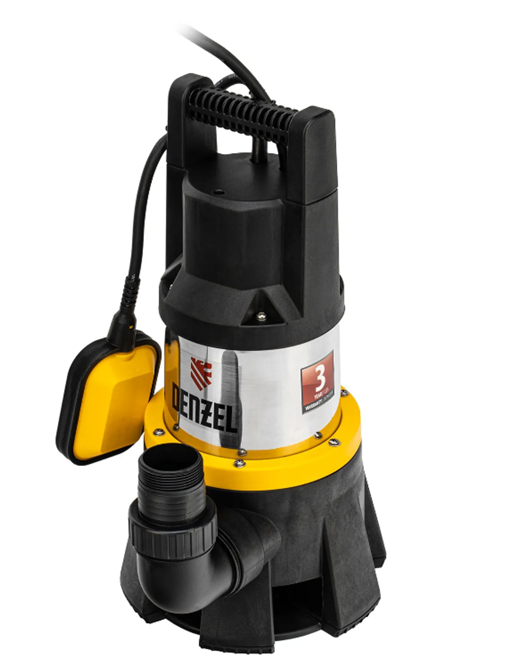 Дренажный насос DP1400X, 1400 Вт, подъем 11 м, 25000 л/ч Denzel