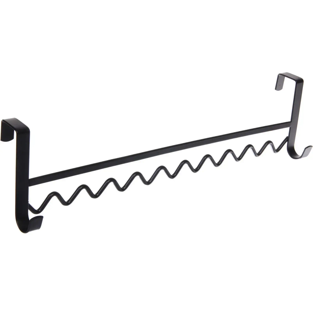 Вешалка металлическая на крючках «ФАРГО», цвет черный, 40*5.5*10см (лейбл)