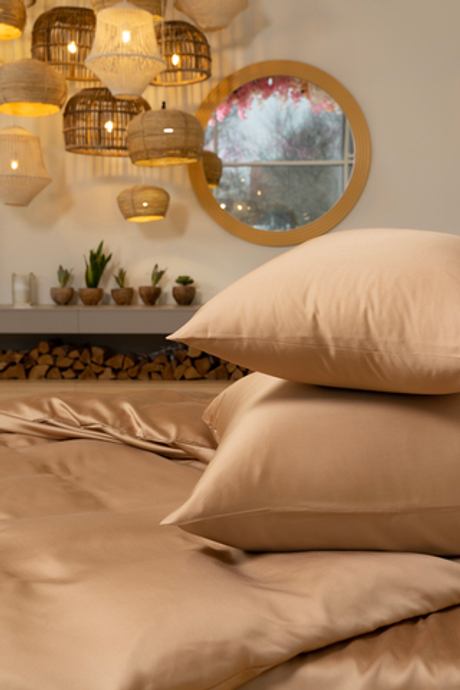 Постельное белье семейное German Grass Sand Brilliant песочно-бежевое Бежевый