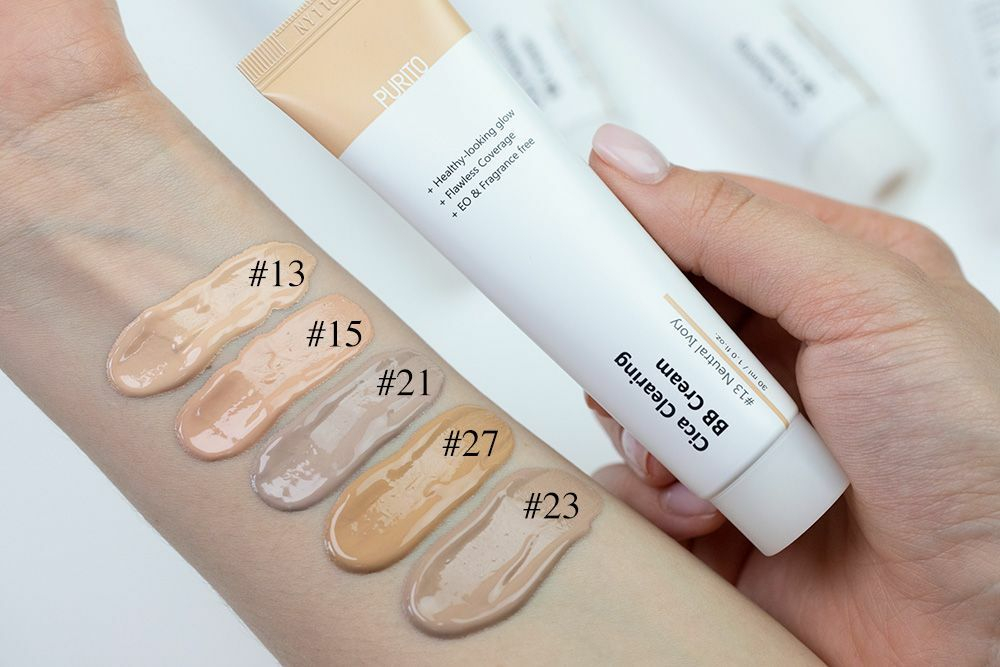 BB-крем для чувствительной кожи с экстрактом центеллы Purito Cica Clearing BB Cream — тон 13