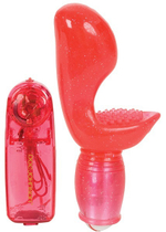 Алый японский массажер для G-точки и клитора