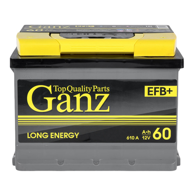 Аккумулятор GANZ EFB 60 А/ч обратный R+ 242x175x190 L2 EN 610 А