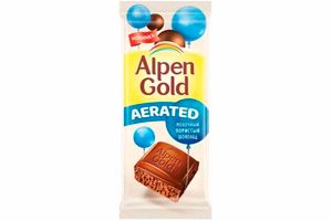 ШОКОЛАД ALPEN GOLD AERATED МОЛОЧНЫЙ ПОРИСТЫЙ 80ГР
