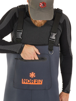 Полукомбинезон заброд. Norfin SHADOW NEOPRENE BOOTFOOT р.40-S с сапогами резина