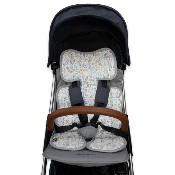 Матрасик стеганый Organic Factory Олень, голубой