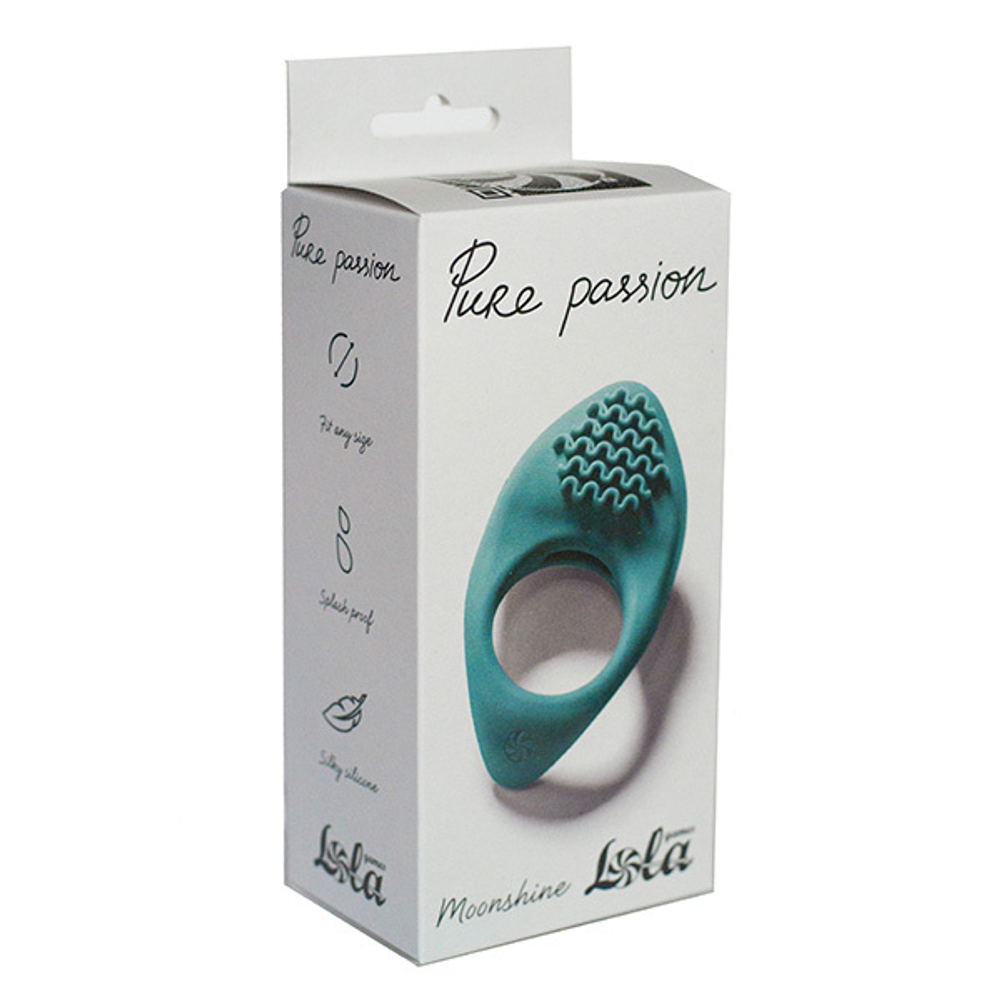 Эрекционное виброкольцо Lola Games Pure Passion Moonshine Green 1301-03lola
