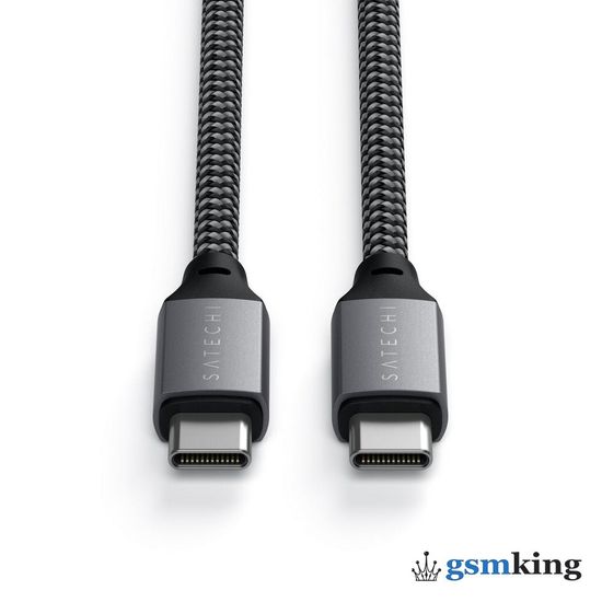 Satechi USB-C to USB-C 100W Charging 2 meters Cable Space Gray ST-TCC2MM