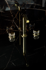Boheme Смеситель на столешницу AURA на 3 отв. GOLD