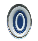 Кокарда Казачество рядовой состав (серебряная с голубым)