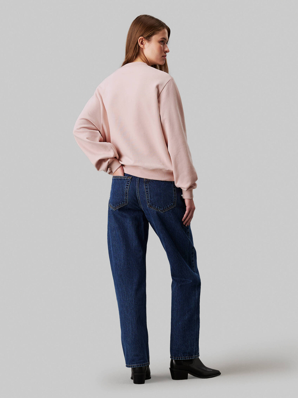 Худые Chenille Calvin Klein Jeans - пудро-розовый(J20J224652)