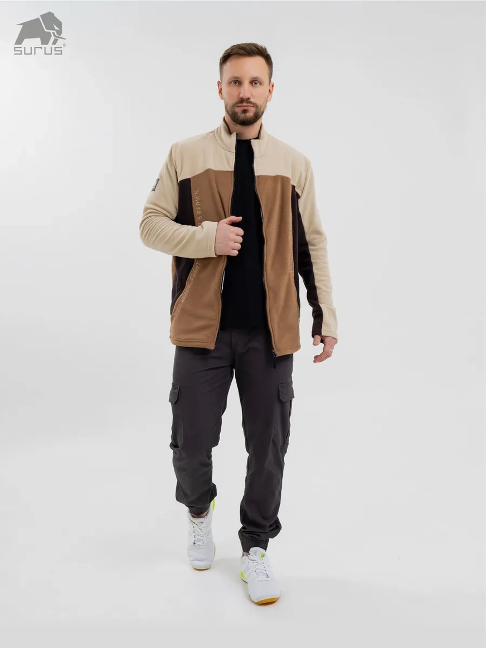 Толстовка спортивная флисовая