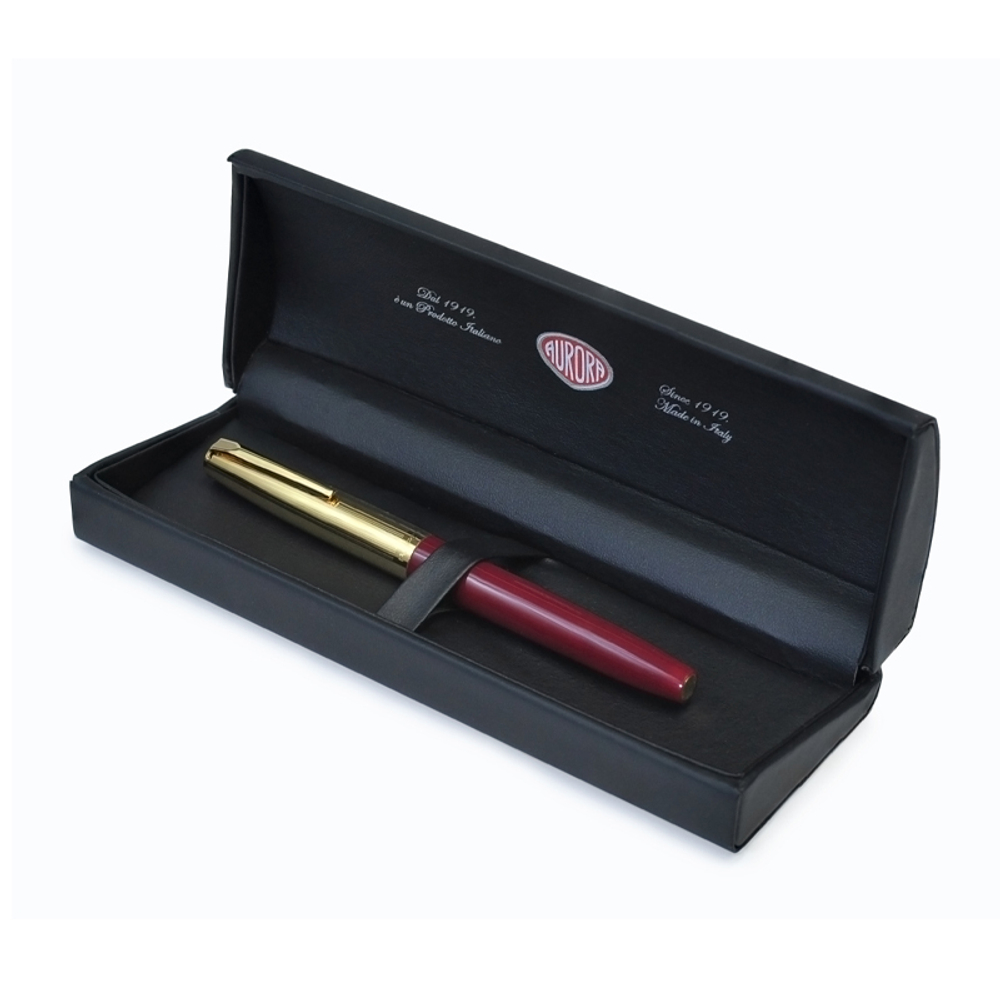 Перьевая ручка Aurora Duo Cart, burgundy resin GT, в подарочной коробке, перо: M