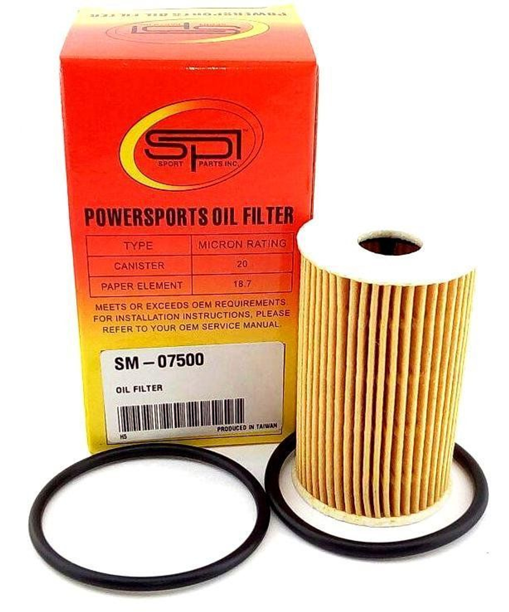 SM-07500 Масляный фильтр для снегоходов POLARIS IQ Turbo LXT OEM: 0454822, 0451848 (SPI)