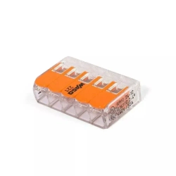 Клемма Wago 221-415 5-проводная для соединения проводов, 10 шт.