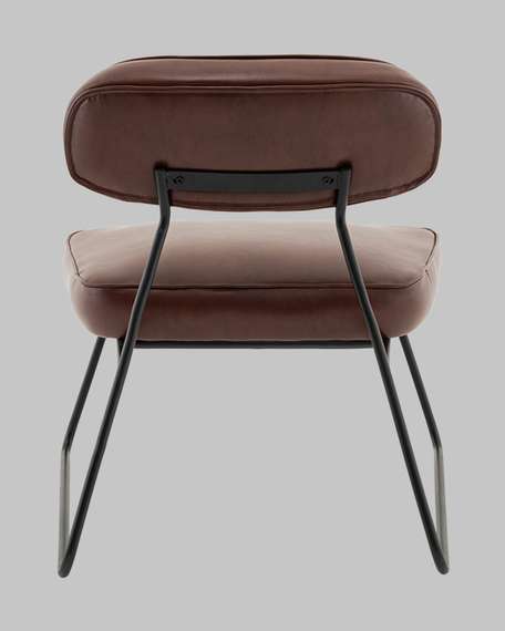 Лаунж-кресло Take, бордово-коричневая экокожа