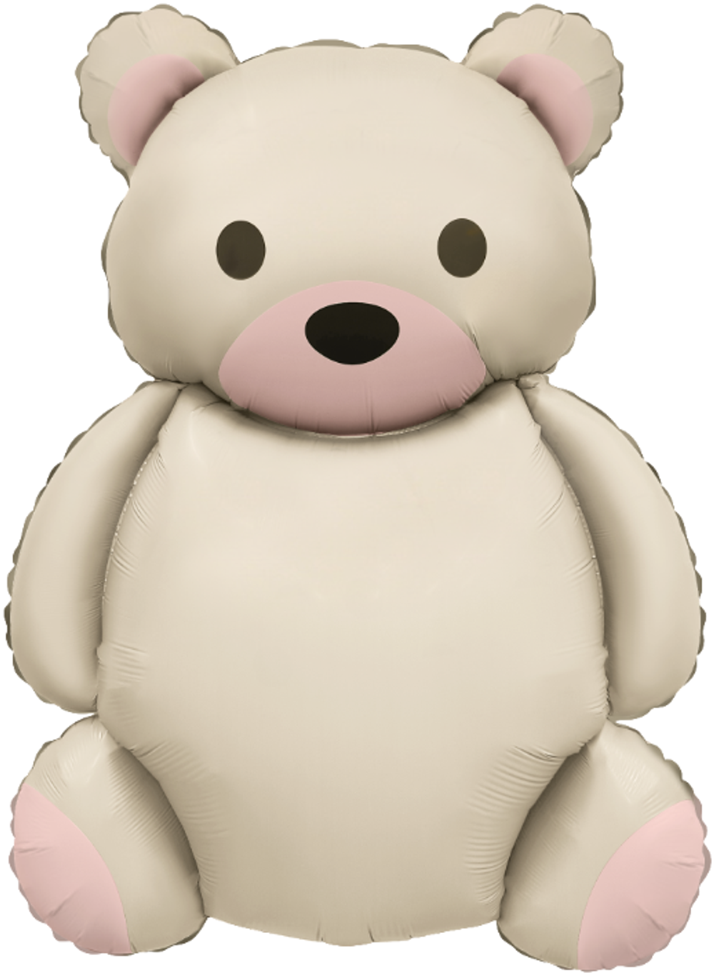 Шар (35''/89 см) Фигура, Мишка, Кремовый, Сатин, 1 шт.