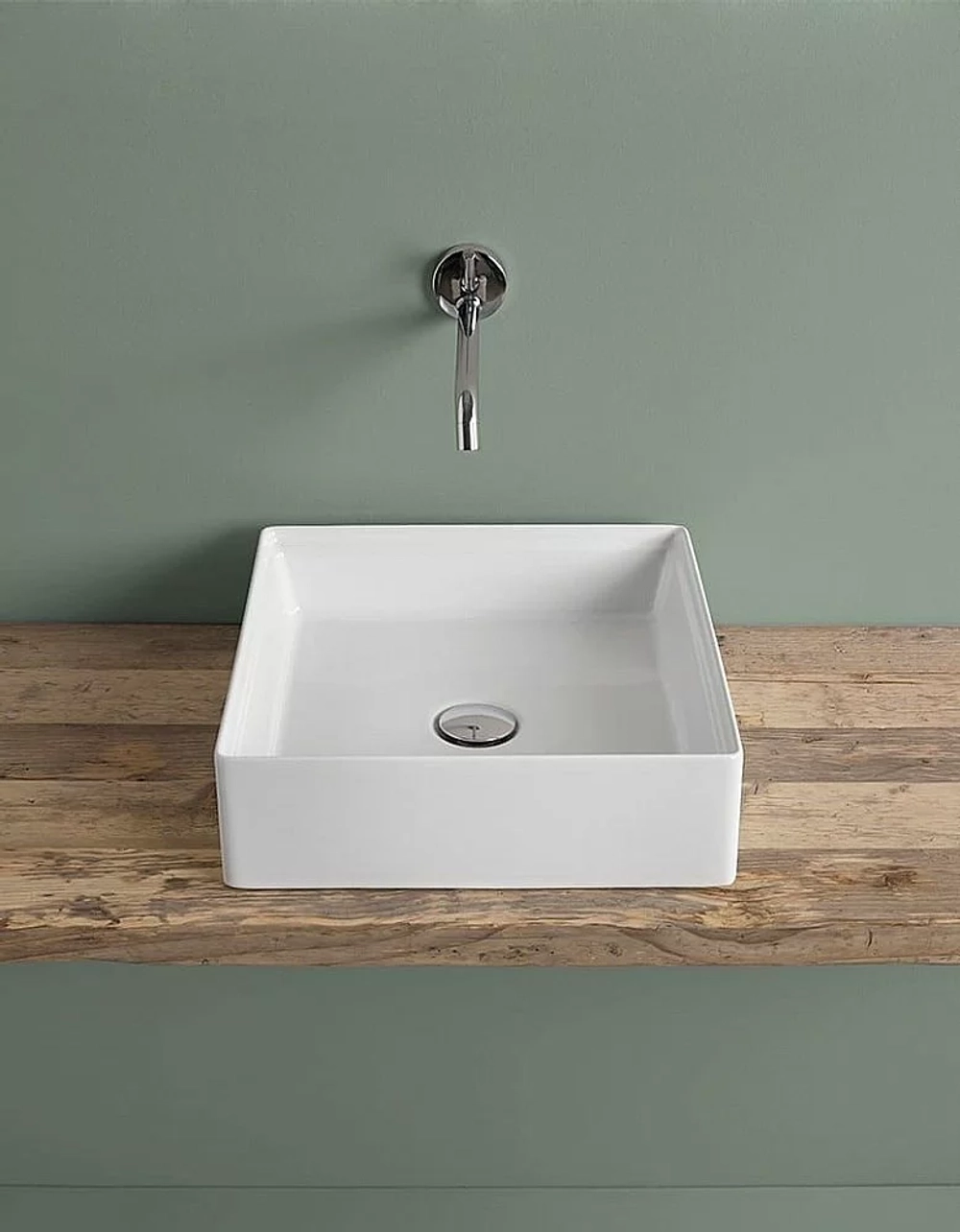 Раковина накладная Artceram Scalino 38 SCL001 05 00 Bianco Matt