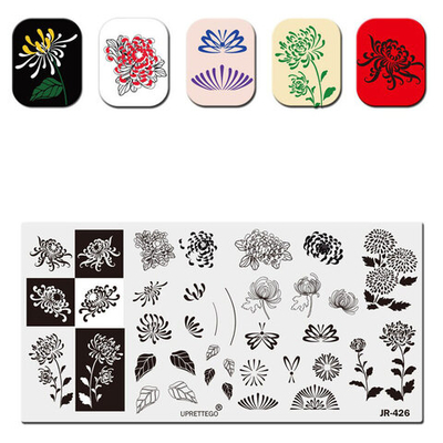 Барбарис, Пластина для стемпинга 12*6 см JR426, 1 шт