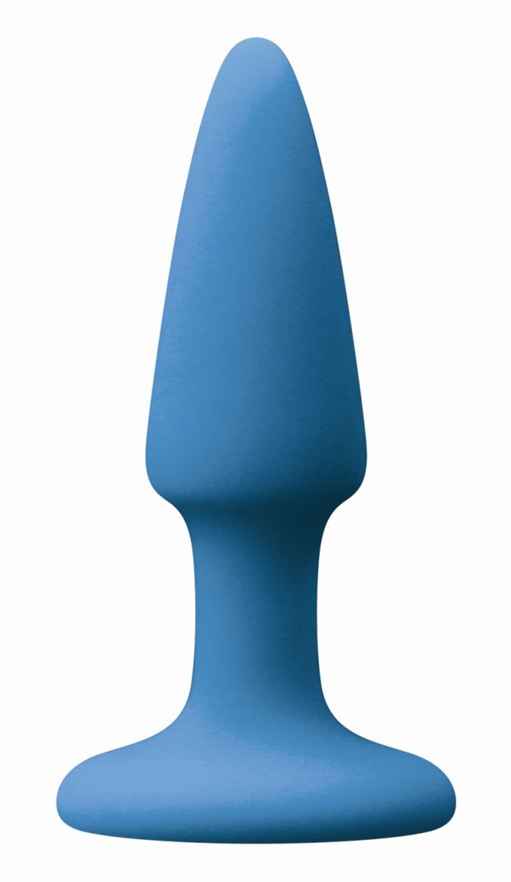 Голубая анальная мини-пробка Mini Plug - 9 см. (Цвет: голубой)