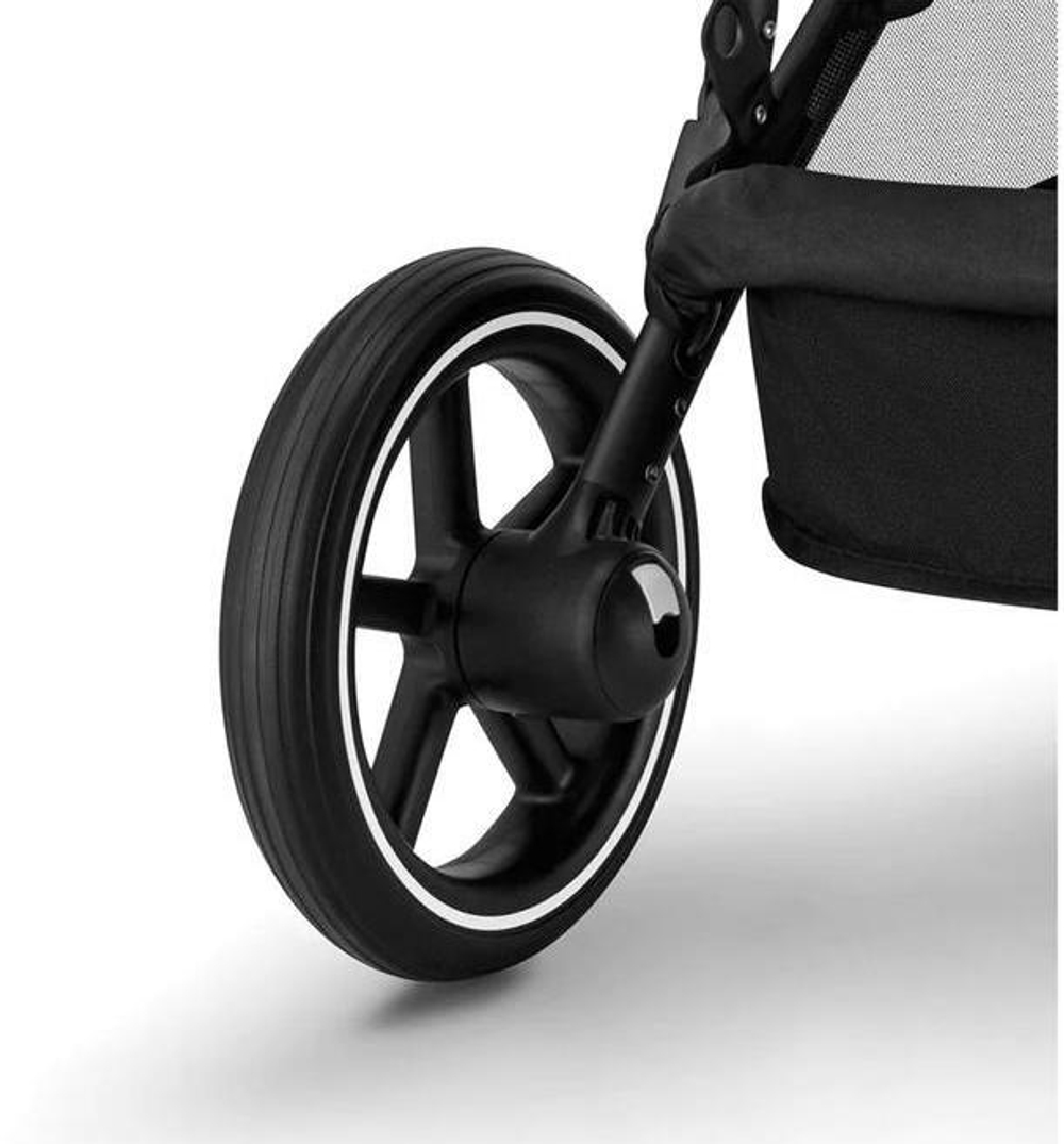 Прогулочная коляска Cybex Gazelle S BLK Moon Black с корзиной и дождевиком