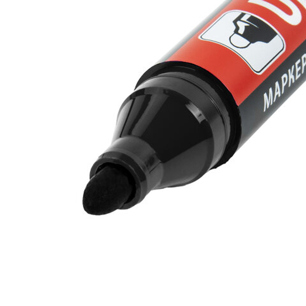 Маркер перманентный ULTRA MARKER, ЧЕРНЫЙ, 3,5 мм, с клипом, BRAUBERG
